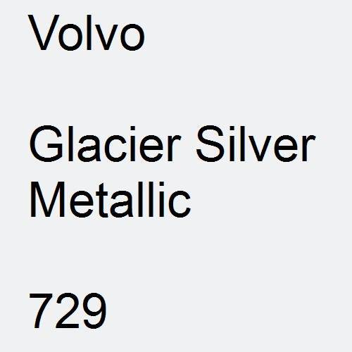 Volvo, Glacier Silver Metallic, 729.